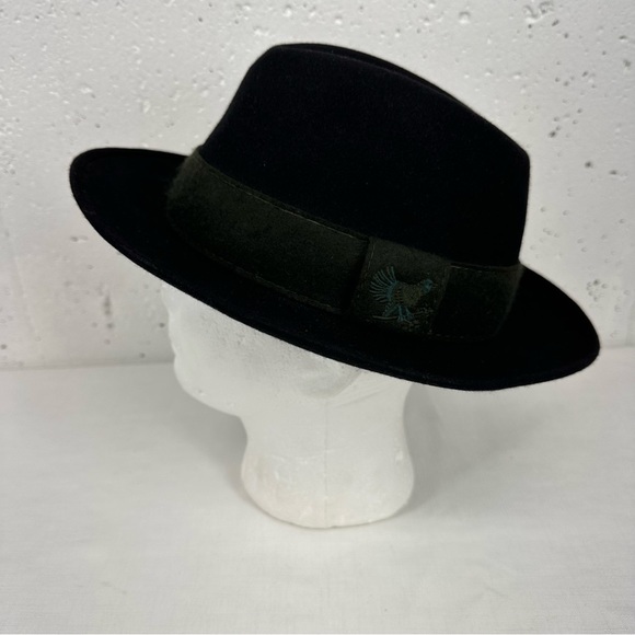 Mayser Other - Vintage Mauser Mr Aschau Montana Black Wool Felt Fedora Hat size 59